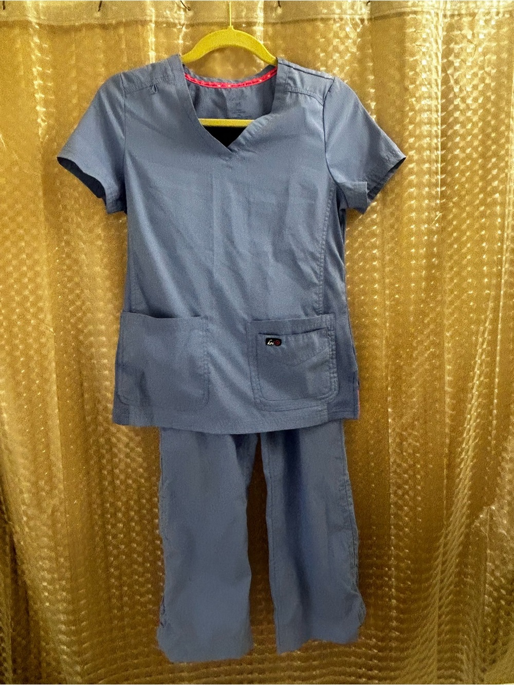 koi Light Blue Women's Scrub Top & Pants Set